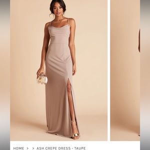 Birdy Grey Ash Dress Taupe Crepe